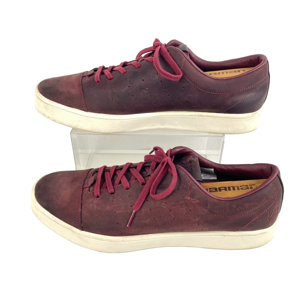 K-SWISS Leather Fashion Sneakers Men's 13 Burgundy Washburn Tennis Shoes Loafers